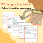 Mätning & Enheter – 4 arbetsblad - bild 1