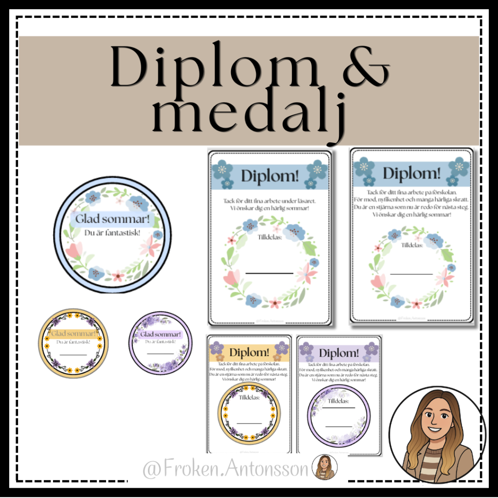 Diplom & medalj – sommaravslutning