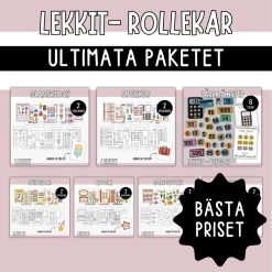 Rollekar för barn - Stort lekkit med 7 olika teman