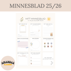 Mitt minnesblad – ett fantastiskt läsår