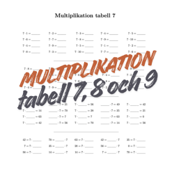 Multiplikationstabellen Modul 3 – 7, 8, 9