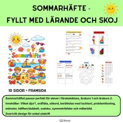 Sommarhäfte för åk 1-2 – matte, svenska, pyssel och problemlösning