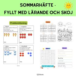 Sommarhäfte för åk 1-2 – matte, svenska, pyssel och problemlösning