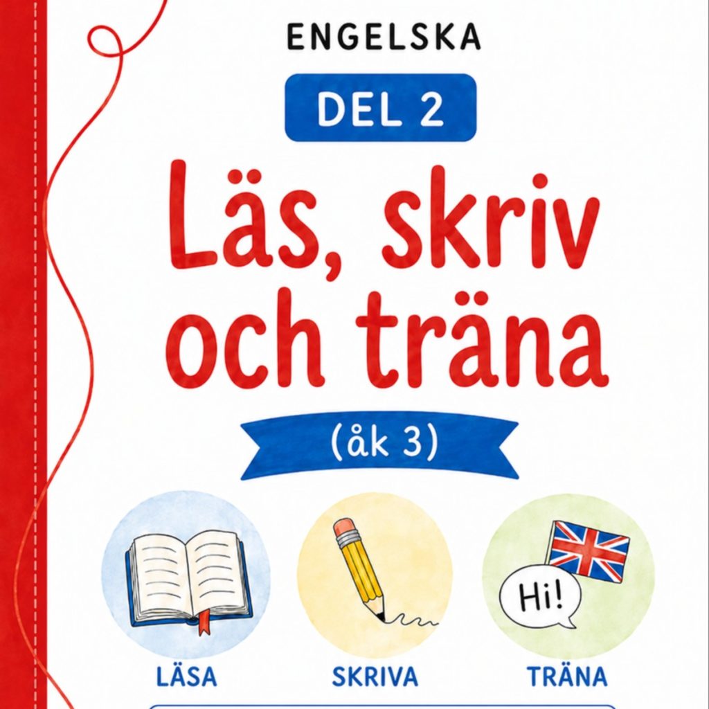 Engelska åk 3 Del 2 – Mat, dryck, klockslag, hem och fritid (arbetshäfte + lärarhandledning)
