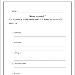 Kan du komma på ord 1
