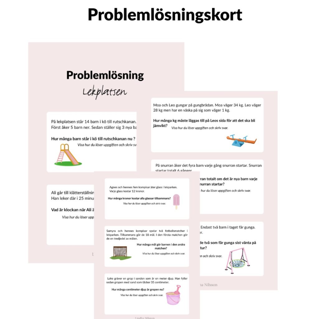 Problemlösning för lågstadiet – Lekplatsen