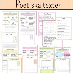 Poetiska texter- olika typer av dikter
