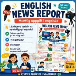 news report - öva på att prata engelska