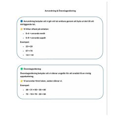 Avrundning & Överslagsräkning – Åk 4–6 (med bildstöd & problemlösning)