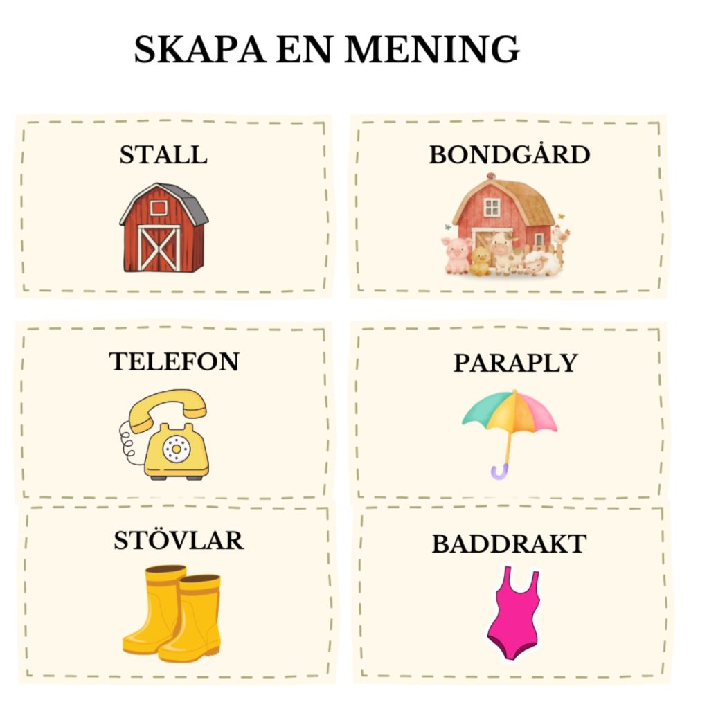 Bygga meningar