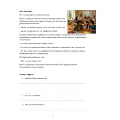 Sommar Svenska – Läsförståelse, grammatik och bildstöd åk 4–6