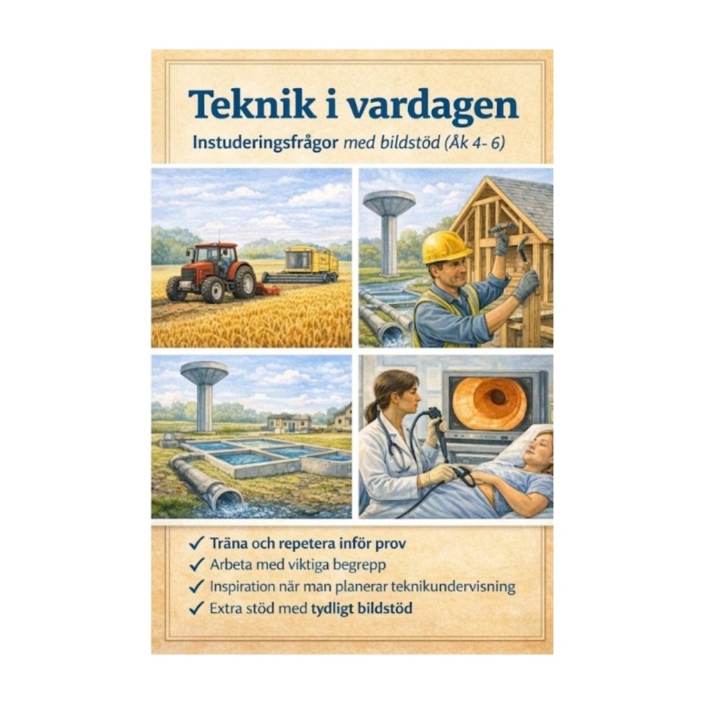 Teknik i vardagen – Instuderingsfrågor med bildstöd (Åk 4–6)