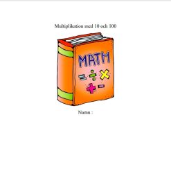 Multiplikation med 10 och 100