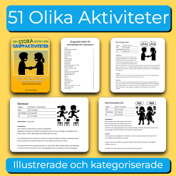 Stor samling med 51 olika gruppaktiviteter, samarbetsövningar, namnlekar med mera!