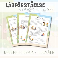 Läsförståelse värdegrund _ skolgårdsregler