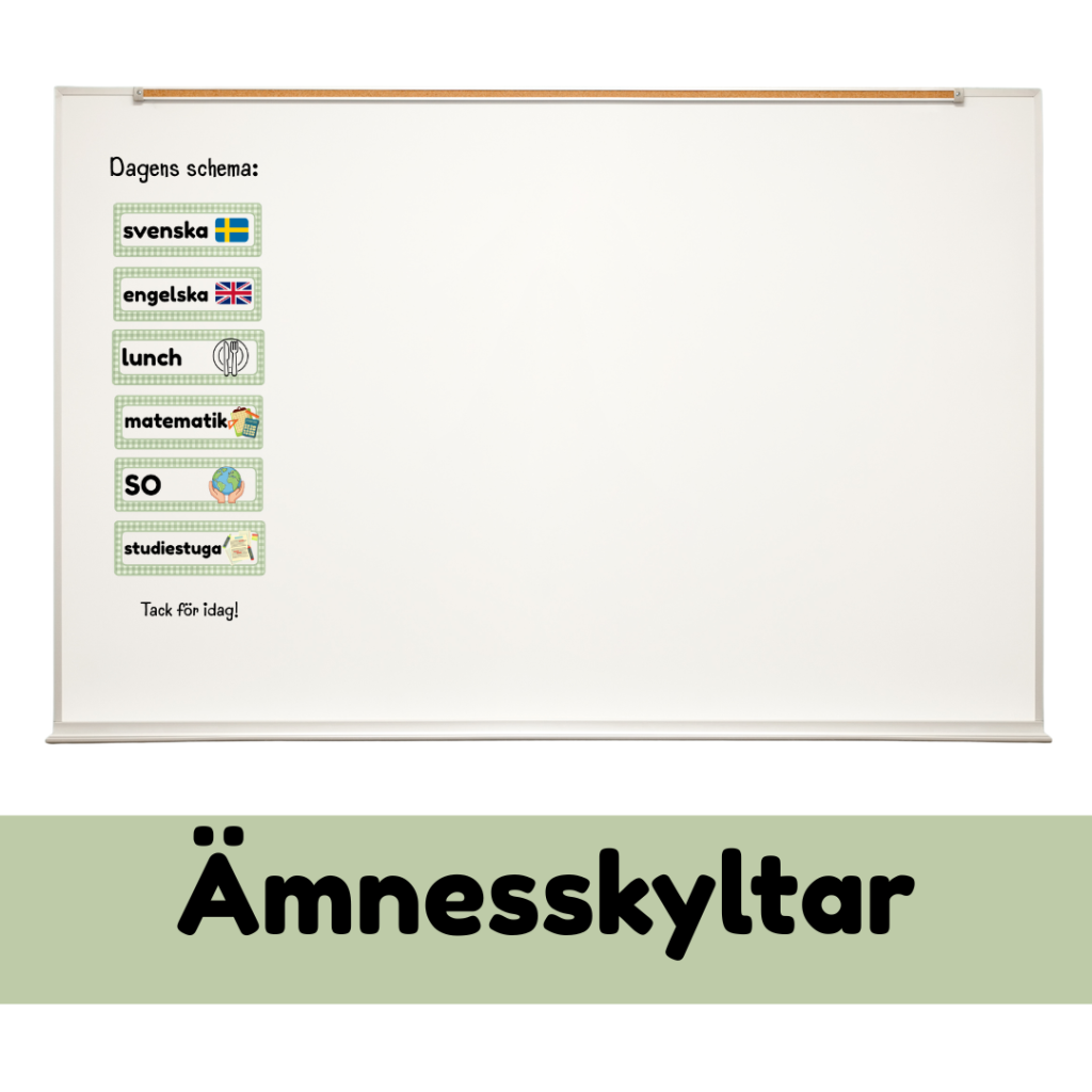 Ämnesskyltar
