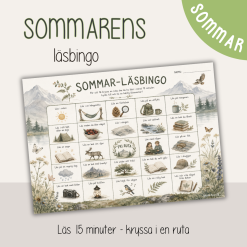 Sommarlov - Läsbingo - Sommar