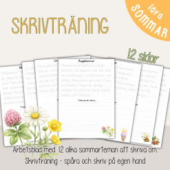 Sommar - Skrivträning med sommartema