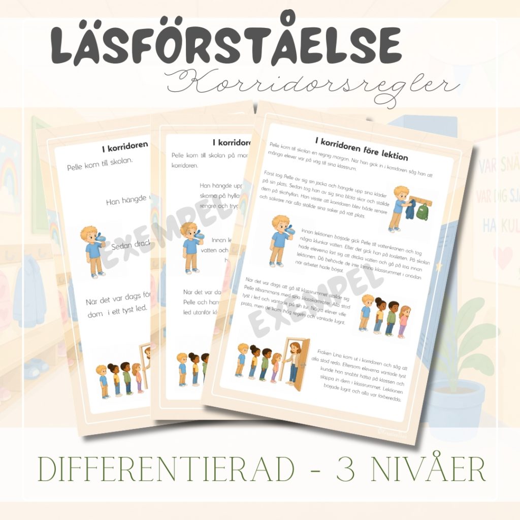 Läsförståelse värdegrund _ korridorsregler