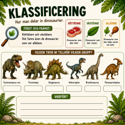 🦖 Tema: Dinosaurier – ett färdigt arbetsområde för F–3!