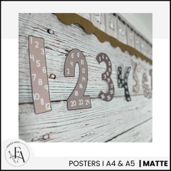 Multiplikationsposters natural