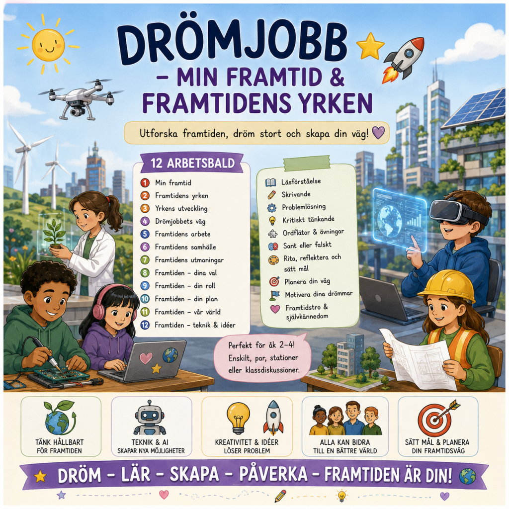 Drömjobb – Min framtid & Framtidens yrken 🌟🚀