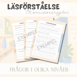 Läsförståelse värdegrund _ korridorsregler
