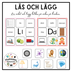 Läs och lägg - alfabetet
