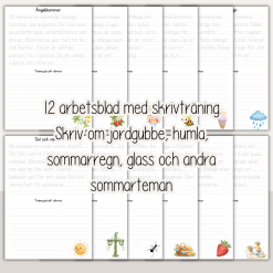Sommar - Skrivträning med sommartema