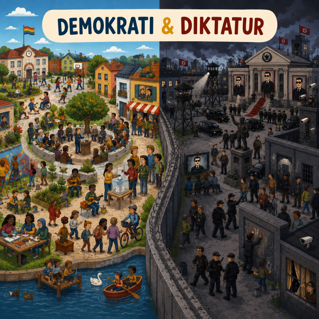 Demokrati, diktatur och att vara en bra kompis – ett färdigt arbetsområde för lågstadiet 🗳️🤝