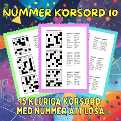 Nummer Korsord 10