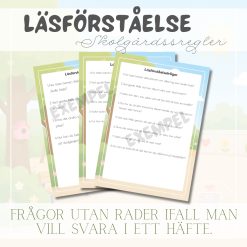 Läsförståelse värdegrund _ skolgårdsregler