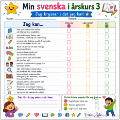 Självskattningsmatriser för årskurs 3 – Matematik, Svenska, Engelska, SO, NO och Musik
