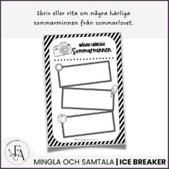 Mina sommarminnen - arbetsblad