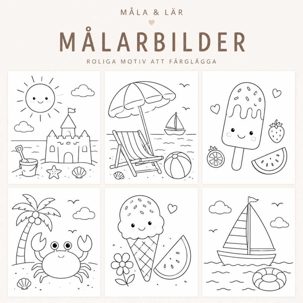 Målarbilder sommar
