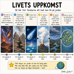 🦕🌍 Livets uppkomst och utveckling – ett färdigt arbetsområde i NO för låg- och mellanstadiet!