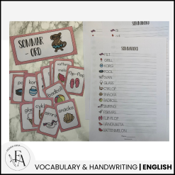 Summer words: (Ordkunskap, välskrivning, memory)