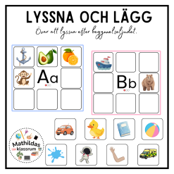 Lyssna och lägg- begynnelseljudet