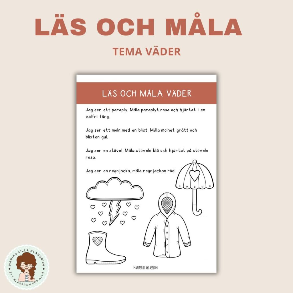 Läs och måla – väder