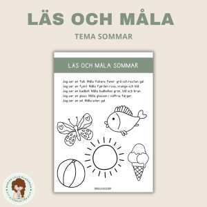 Läs och måla - Sommar