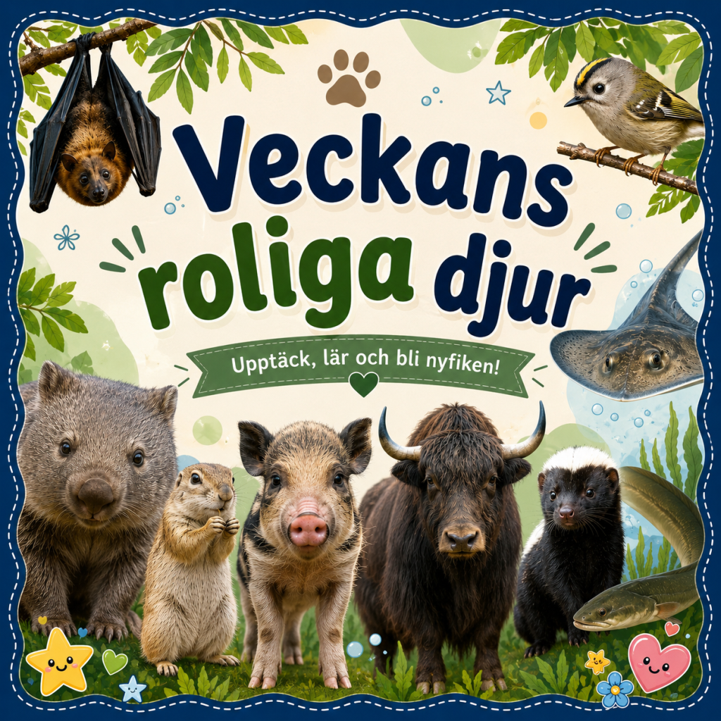 Veckans roliga djur – från A till Ö