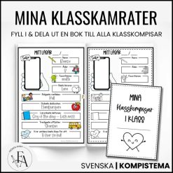Mina klasskamrater / Mina vänner - Fylla-i-bok