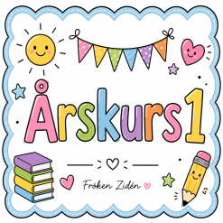 Dörrskylt åk 1