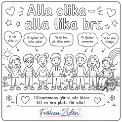 Värdegrund för Åk 1 – Färdigt lektionsmaterial med presentation, övningar och arbetsblad