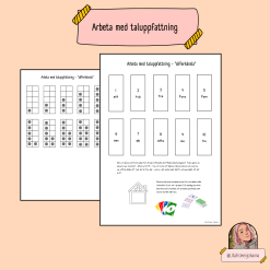 Arbeta med taluppfattning + träna siffror
