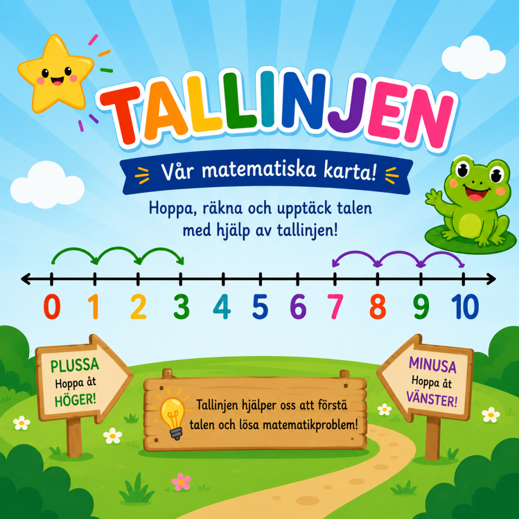 Tallinjen åk 1 – digital presentation samt 2 uppgifter