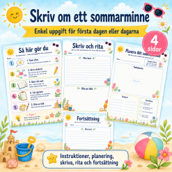 Ett sommarminne - enkel uppgift för första dagarna