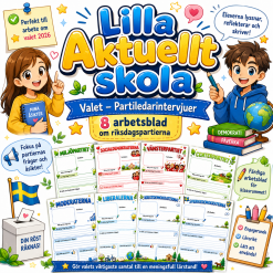 Lilla aktuellt skola - valet: Partiledarintervjuer - arbetsblad