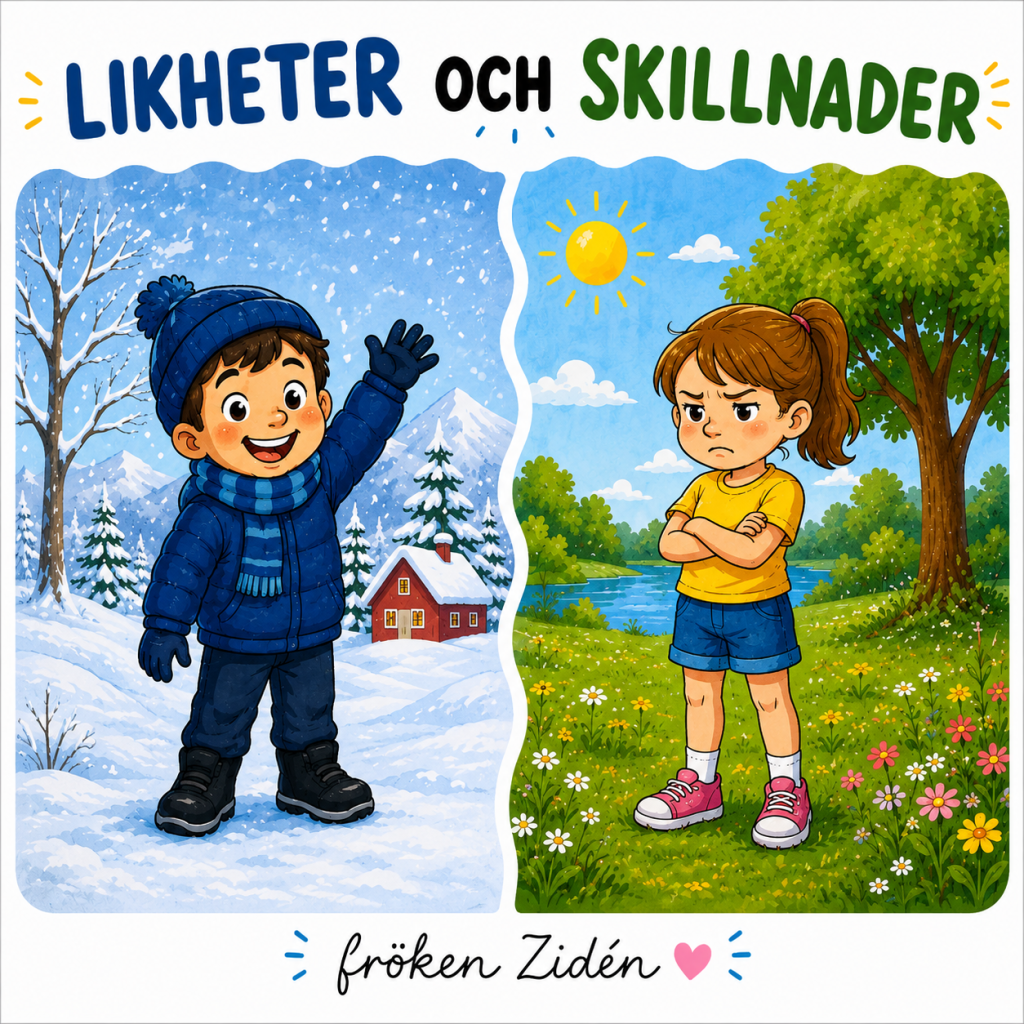🌟 Likheter och skillnader – resonera, jämföra och upptäcka tillsammans! 🌟