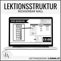 Redigerbara lektionsinstruktioner